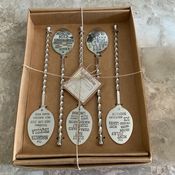 Southern Living Other - COPY - NIB five cocktail stirrers with recipes